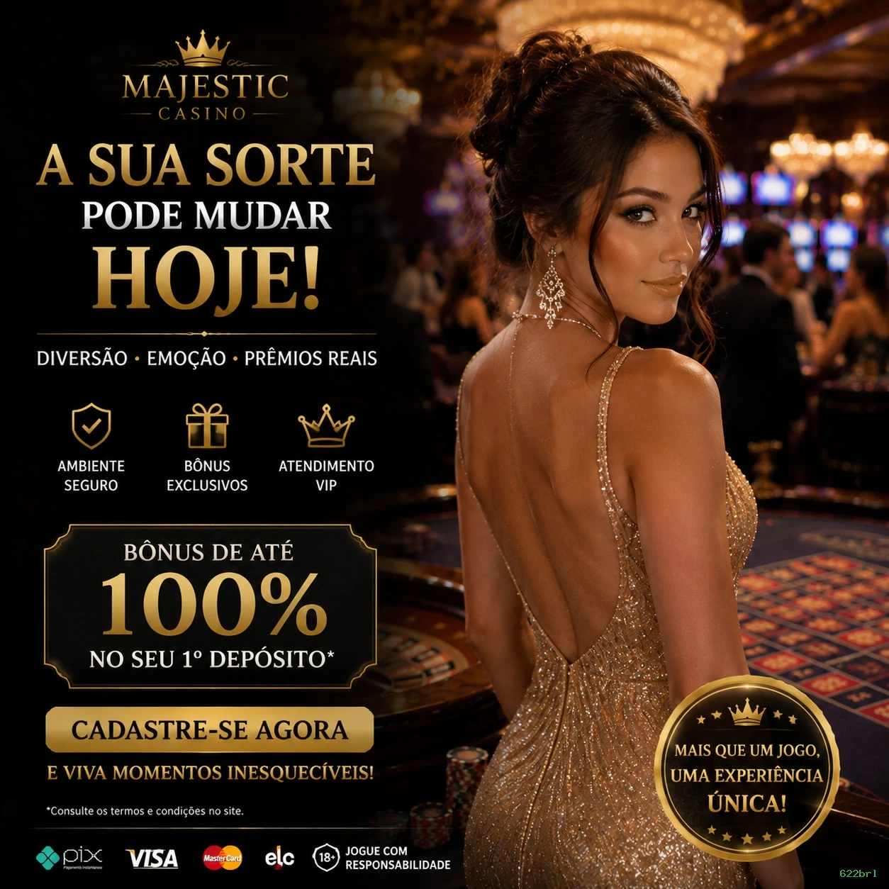 Cassino ao vivo no Brasil | 622brl: segura e premiada